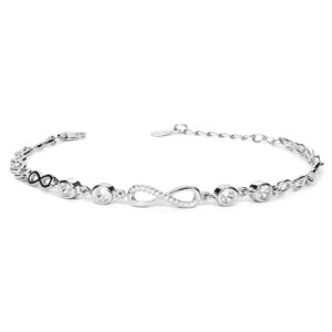 ZAVYA 925 Sterling Silver CZ Infini...