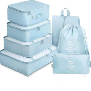 7pcs Set Travel Organizer Packing C...