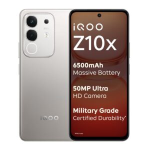 iQOO Z10x 5G (Titanium, 8GB RAM, 25...