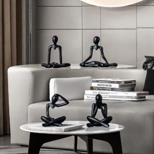4pcs Decorative Abstract Thinker Me...