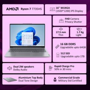 Lenovo ThinkBook 16, AMD Ryzen 7 77...