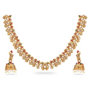 Rubans 22k Gold-Plated Red & G...