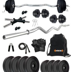 Kore PVC 30 Kg Home Gym Set with On...