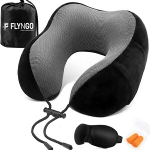 FLYNGO Memory Foam Neck Pillow for ...