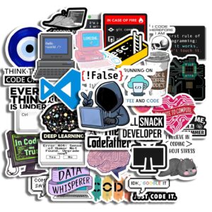 32Pcs Coding Stickers for Programme...