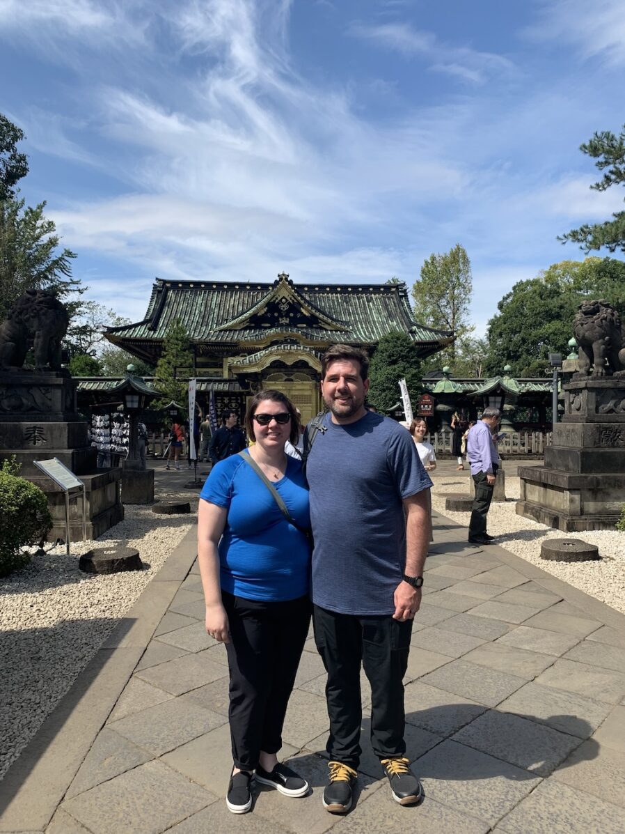 lauren and partner in japan