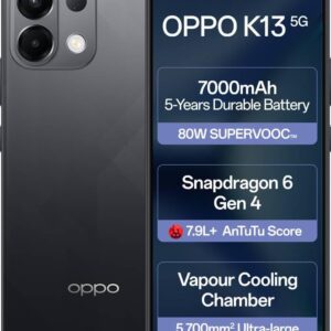 OPPO K13 5G (Prism Black, 8GB RAM 1...