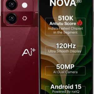 AI+ Nova 5G (Sparkle Red, 128 GB) (...