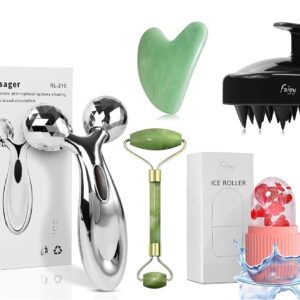 Jade Roller With Gau sha Stone, 3D ...