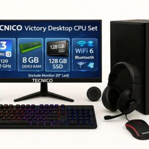 TECNICO Victory Desktop CPU Set, Co...