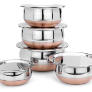 LiMETRO STEEL Set Of 5 Copper Botto...