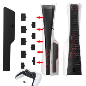 (9PCS) Dust Plug Kit for PS5 Slim C...