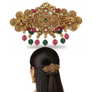 JWELLA Gold-Plated Antique Hair Cli...