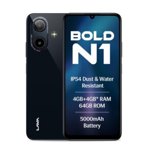 Lava Bold N1 (Radiant Black, 4 GB R...