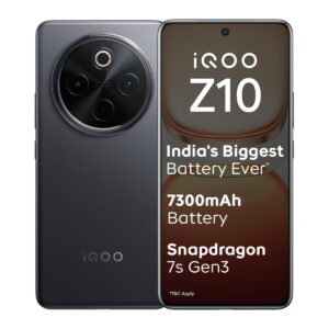 iQOO Z10 5G (Stellar Black, 12GB RA...