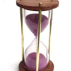 Wooden and Brass 5 Minutes Sand Tim...