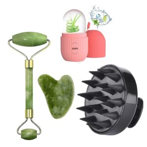 GUFFI Facial Massager Jade Roller &...