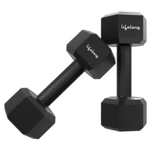 Lifelong PVC Hex Fixed Dumbbells Pa...