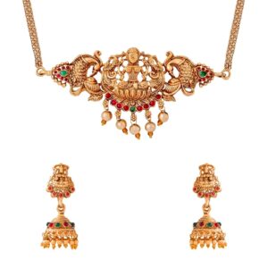 Yellow Chimes Temple Jewellery Set ...