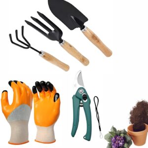 Garden Tool Set Combo with Flower C...