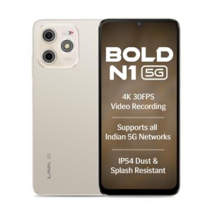Lava Bold N1 5G (Champagne Gold, 4G...