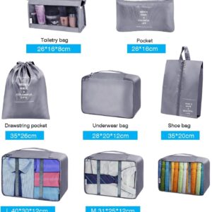 Flyngo 8 Pcs Travel Organizer Pouch...