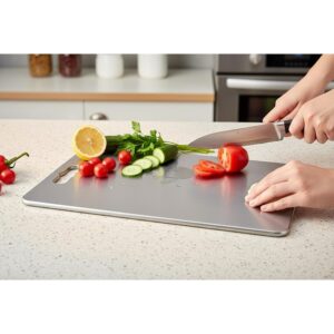Premium Stainless Steel Chopping Bo...
