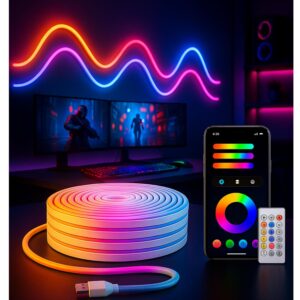 One94Store 5 Meter Smart RGB Neon L...