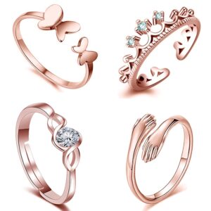 Okos Rose Gold Plated CZ Jewellery ...