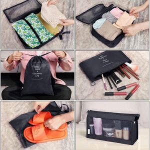 7 Pcs Travel Organizer Pouch Packin...