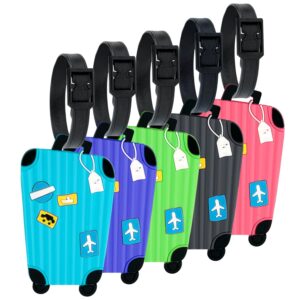 Storite Pack of 5 Luggage Tags, wit...
