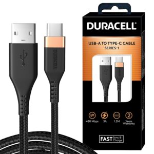 Duracell Usb-A To Type C, 65W Braid...
