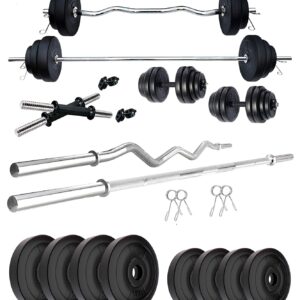 Kore PVC 20-100 Kg Home Gym Set wit...