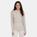 On the Go in Lé Bent Women’s Featherweight Hooded LS Crew