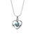 CLARA 925 Sterling Silver Heart Pendant Necklace | with or Without Chain | Gift for Women and Girls