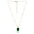 PALMONAS Dazzling Emerald Necklace For Women – Jewellery Gift for Girls & Women | Waterproof & Anti-Tarnish Pendant Chain, Stylish & Trendy Necklaces for Ladies