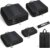 Lyrovo Nylon 6pcs Compression Packing Cubes for Travel, Lightweight Vacation Travel Essentials, Travel Accessories for Suitcase Organizer Bags Set, Durable Luggage Organizer, Black