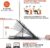 STRIFF Laptop Tabletop Stand, Adjustable Laptop Computer Stand, Multi-Angle, Portable Foldable Laptop Riser Notebook Holder Compatible for 9 to 15.6 Laptops (Black)