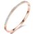 Shining Diva Fashion Anti Tarnish Jewellery | 18K Gold Plated Stainless Steel Openable Crystal Bracelet | Latest Stylish Cuff Bangle | Love Friendship Couples Gifts for Women Girls Mother Sister Wife Girlfriend