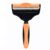 Heads up For Tails Pet Grooming Brush Effectively Reduces Shedding by Up to 95% Professional Deshedding Tool for Dog and Cats -Orange (Large)
