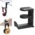 keeshar DeskPro K6 Headphone Hanger Hook | Adjustable Clamp Mount Under Desk Headset Holder for Gaming & Office | Space-Saving Universal Headphone Stand for Table Edge – Black