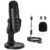 zealsound USB Microphone, Condenser Computer Mic, Plug & Play Gaming Microphone for Phone/PS4/PS5, Headphone Output, Volume Control, Mic Gain Control, Mute Button, YouTube Podcasting on Windows(Black)