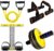 PRO365 Home Gym Equipment Full Set | 4 Pack | Tummy Trimmer | Pushup Bar | Toning Tube | Abdominal Ab Wheel Exerciser