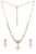 Nilu’s Collection Stylish 18k Rose Gold Plated American Diamond Chain Pendent Necklace & Earrings Set for Women | Luxury AD Pendant Gift Set for Women (Premium Set 1)