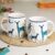 The Earth Store Stag Blue Coffee Mugs Set of 2 to Gift to Best Friends, Coffee Mugs, Microwave Safe Ceramic Mugs,(300 ml Each)