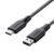 Ambrane Unbreakable 3A Fast Charging 1.5m Braided Type C Cable for Smartphones, Tablets & other Type C devices, 480Mbps Data Sync, Quick Charge 3.0 (RCT15A, Black)