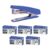 Kangaro Desk Essentials HD-10D & 10/1M Staples Combo | Standard Stapler with Quick Loading Mechanism | Sturdy & Durable for Long Time Use | Color May Vary, Pack of 1