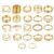 Shining Diva Fashion 22pcs Latest Stylish Stackable Kunckle Rings Set for Women and Girls Butterfly Heart Boho Gold and Silver Plated Rings
