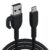 Portronics Konnect Core 3 USB-A to Micro Fast Charging Cable for Smartphones,Tablets, Speakers, Laptops & Other Micro USB Devices,Inbuilt Cable Management Hook,3.0A Max Output,Fast Data Sync(Black)
