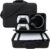 PSS PS5 Travel Bag Briefcase Hard Shell Carrying Case for PS5 Console Protective Storage Bag Shockproof Compatible with PS5 Console/ Controller, Headset, Charging Dock, Games Accessories – Black
